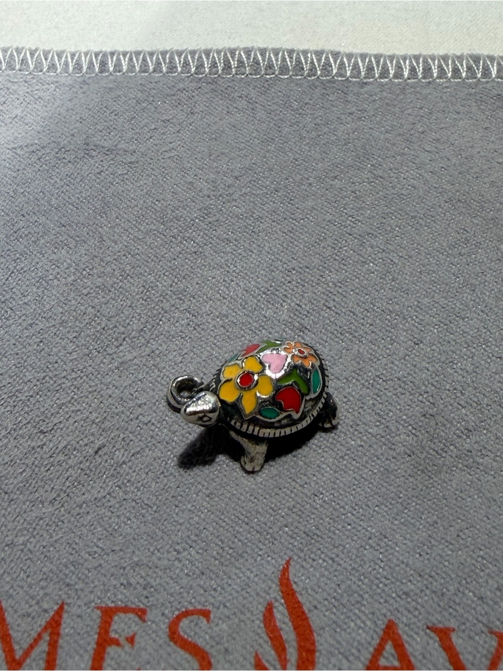 James Avery enamel turtle charm